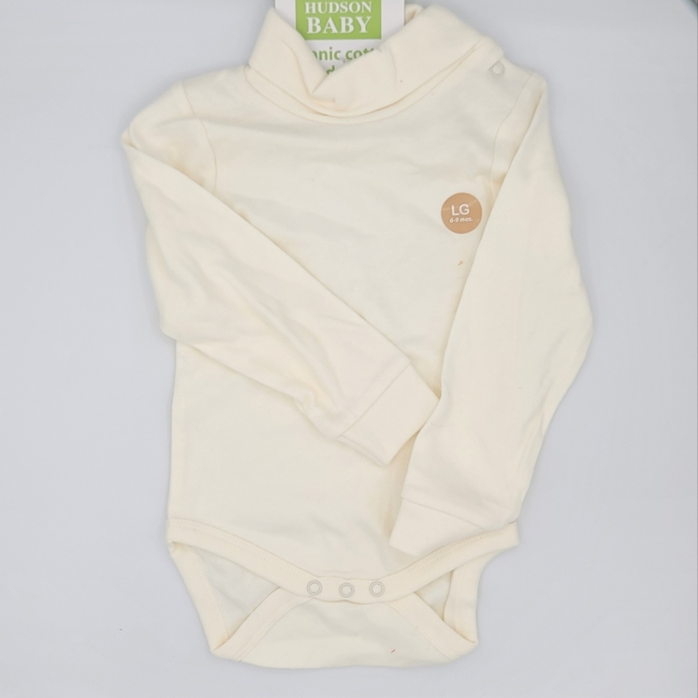 Hudson Baby- (NWT) Baby Cream Orangic Cotton Bodysuit